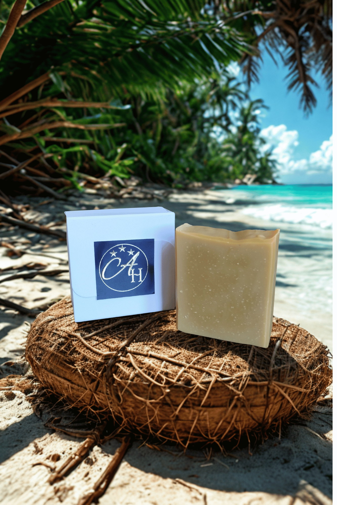 Savon Coco Monoï - Bain de Cléopâtre - Soin naturel fabriqué en France - Vif, Isère