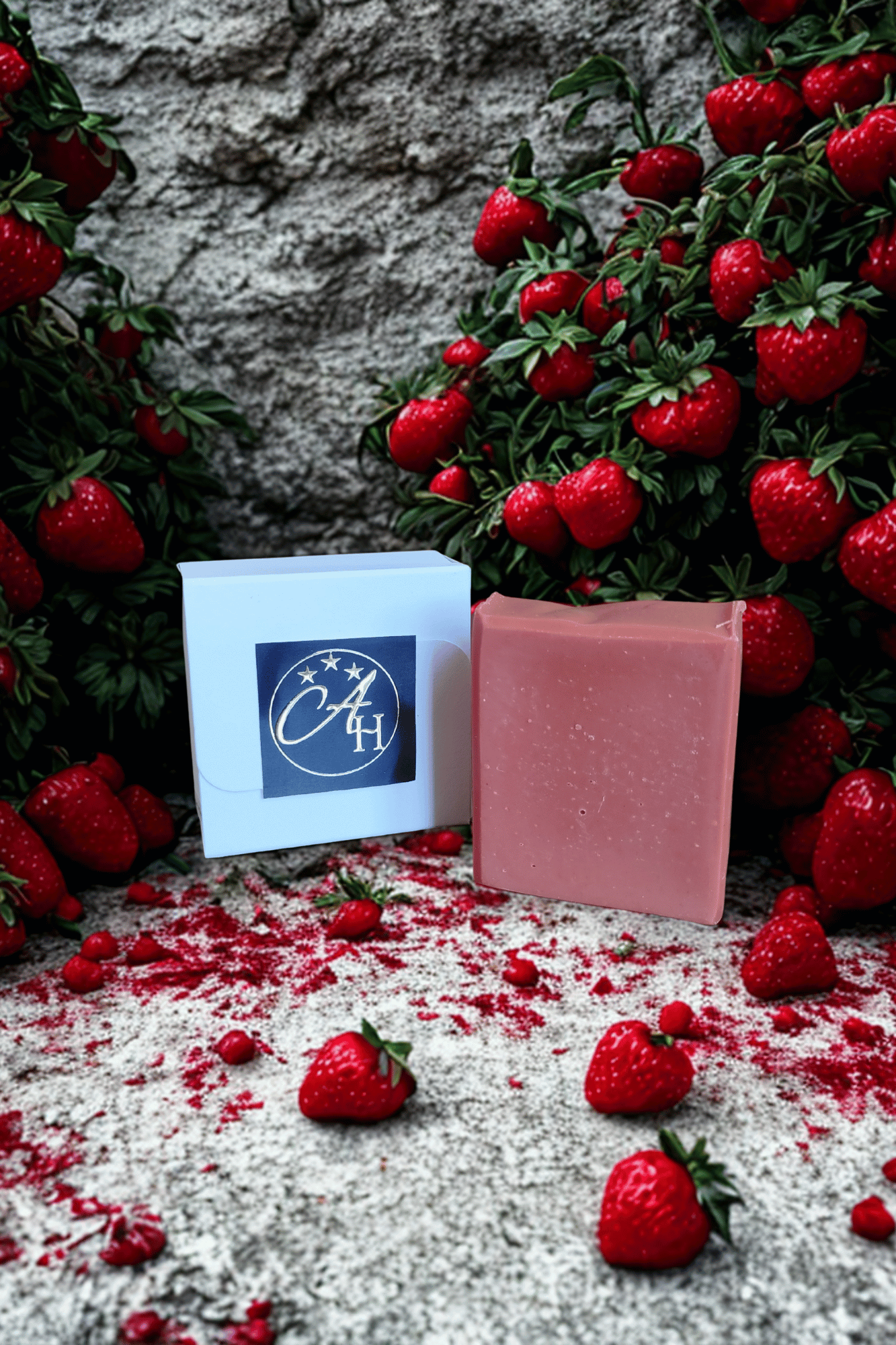 Savon Fruits rouges - Ambroisie Pourpre - Boîte recyclable - 90g - Soin naturel fabriqué en France - Vif, Isère