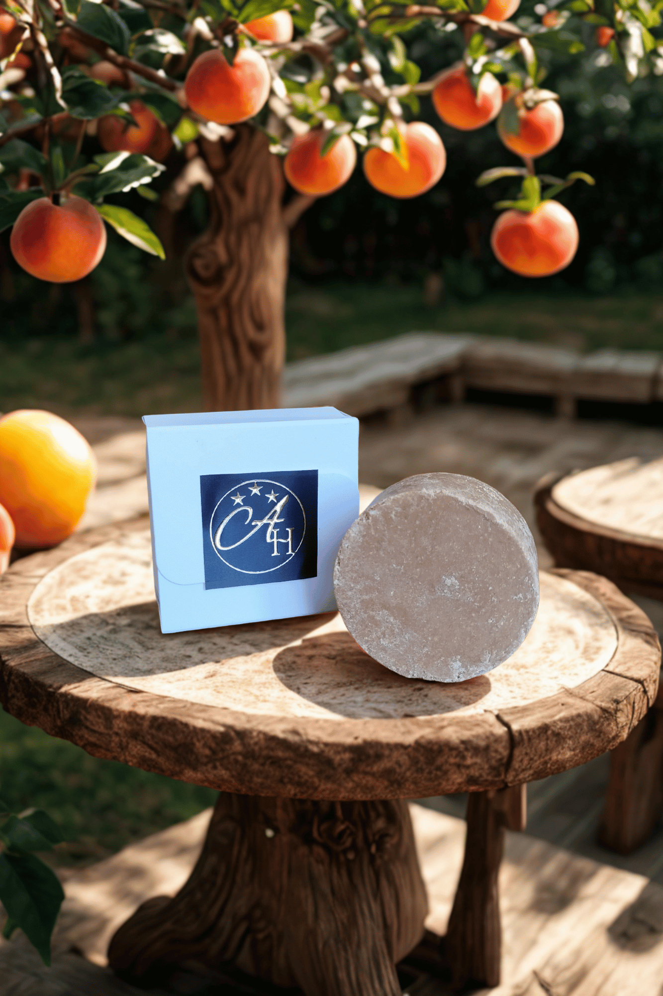 Shampoing Solide Pêche gourmande - Eclat de Daphné - Soin naturel fabriqué en France - Vif, Isère